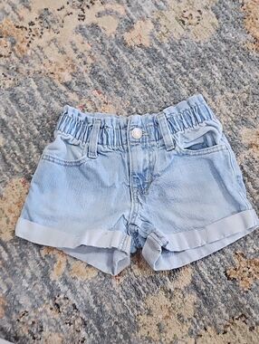 Cat & Jack Light Blue Denim Rolled Cuff Shorts